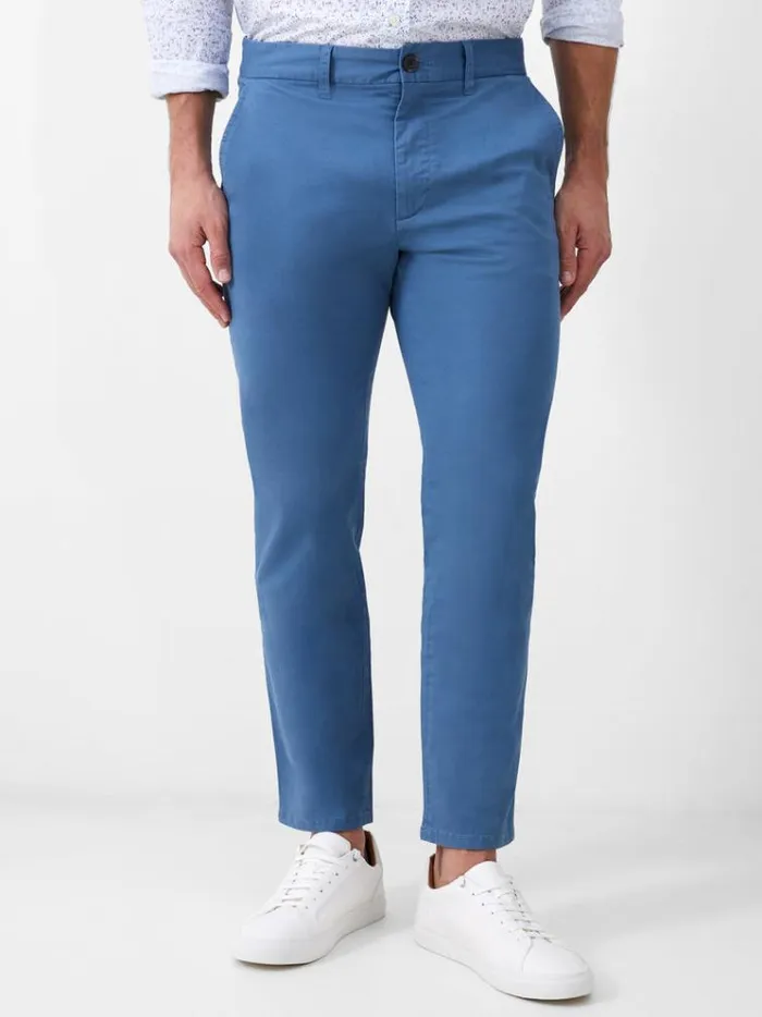 French Connection Trousers Stretch Chino Trousers Steel Blue 8211 Man