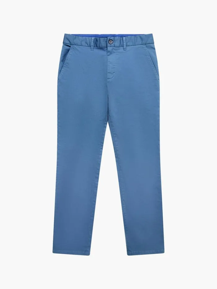 French Connection Trousers Stretch Chino Trousers Steel Blue 8211 Man