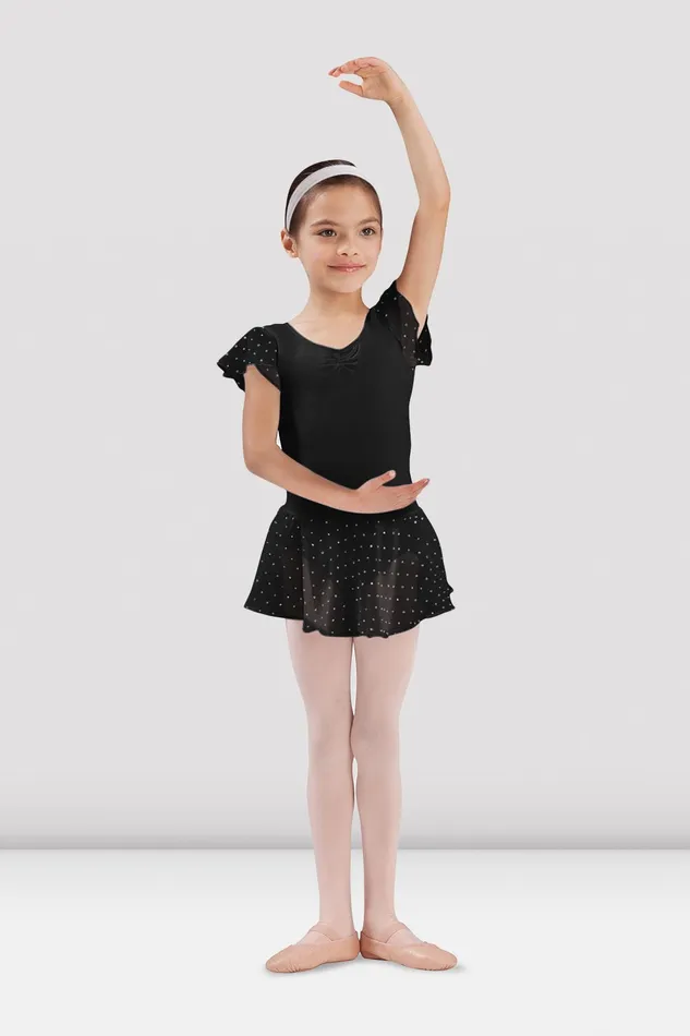 Girls Olesia Georgette Sequin Skirt Black Children Skirts and Tutus Bloch