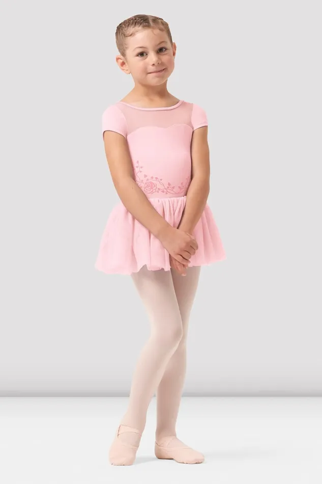 Girls Tansie Cap Sleeve Tutu Dress Candy Pink Children Leotards Bloch