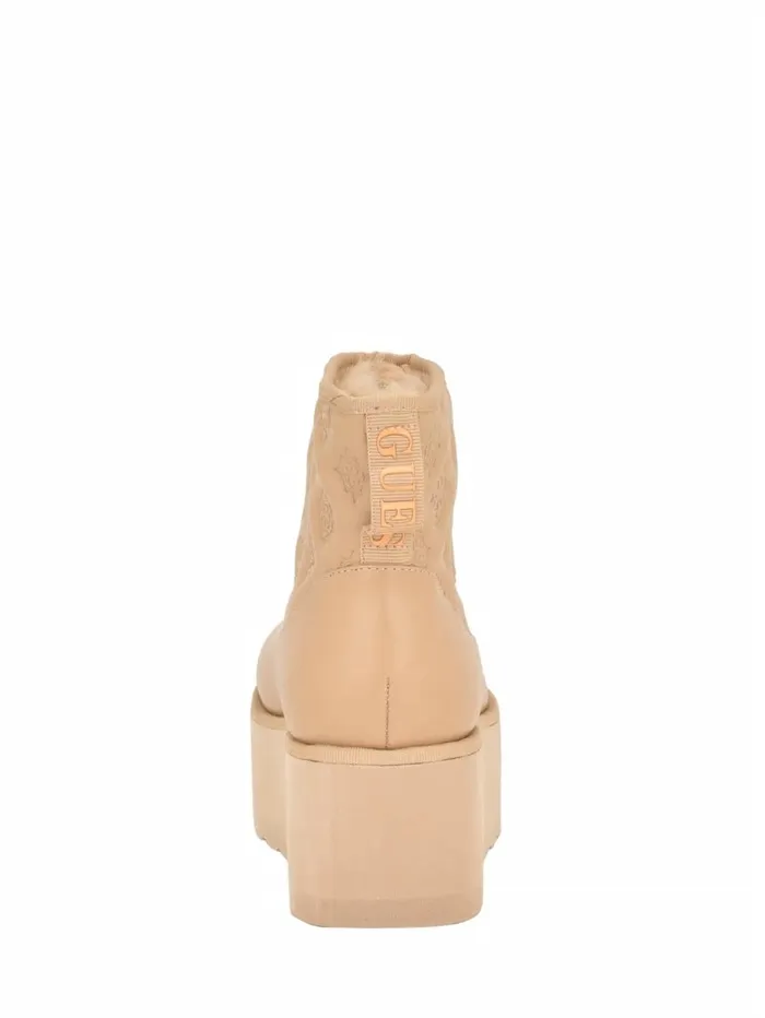 GUESS Boots and Booties Women Jilla Platform Bootie Medium Natural 101