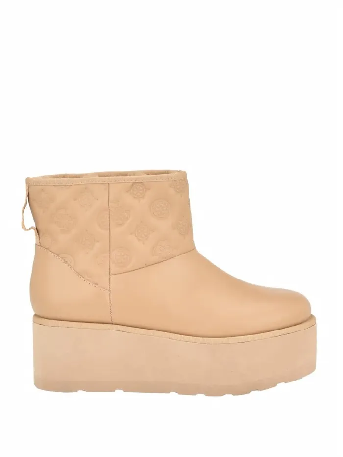 GUESS Boots and Booties Women Jilla Platform Bootie Medium Natural 101