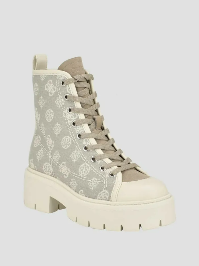 GUESS Boots and Booties Women Shutter Peony Utility Boots Taupe