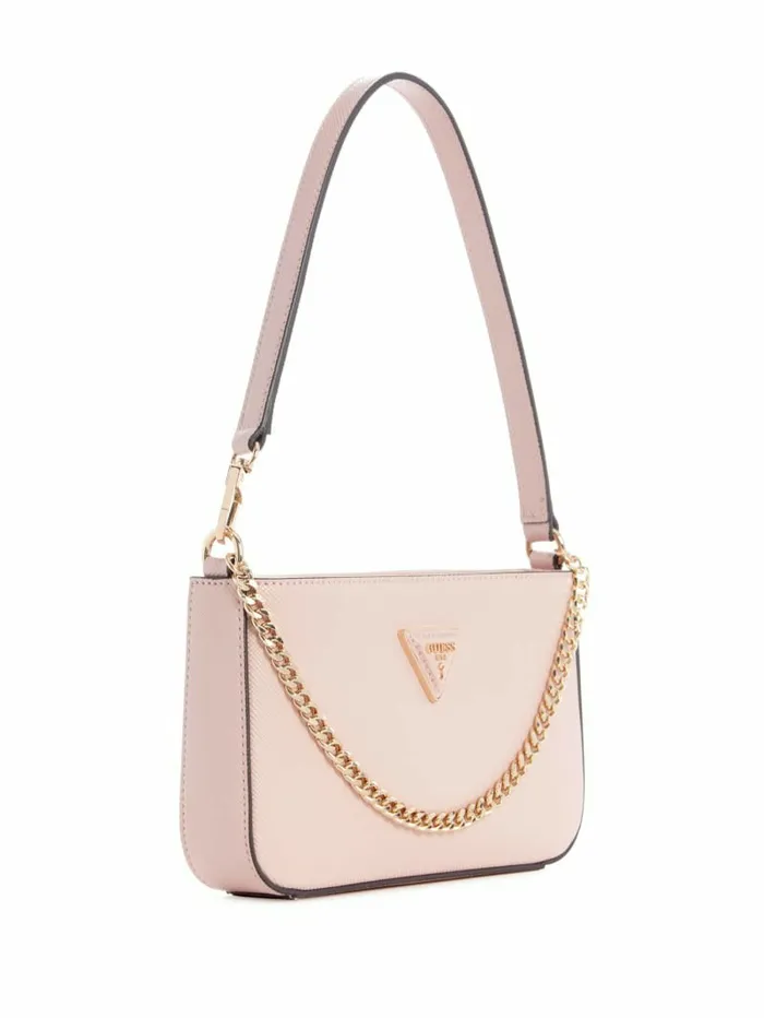 GUESS Brynlee Mini TopZip Shoulder Bag Pink Women Handbags GUESS Brynlee Mini TopZip Shoulder Bag Pink Women Handbags