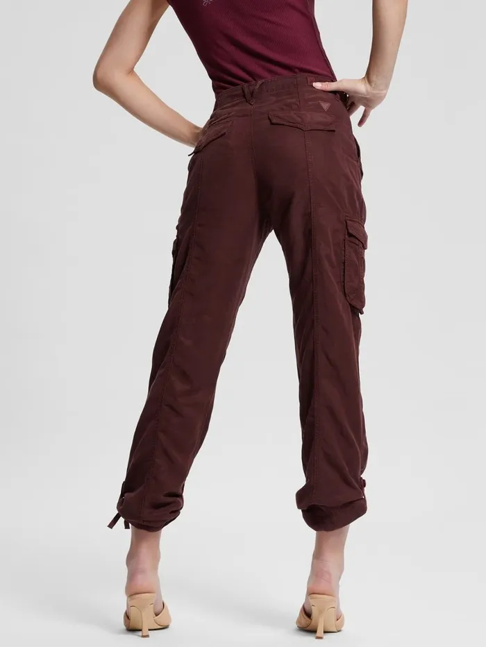 GUESS Eco Nessi Cargo Pants Coachwhip Multi Women Bottoms GUESS Eco Nessi Cargo Pants Coachwhip Multi Women Bottoms