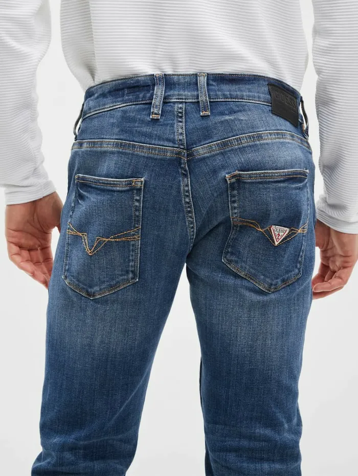 GUESS Eco Regular Straight Jeans Delta Wash Men Jeans and Denim