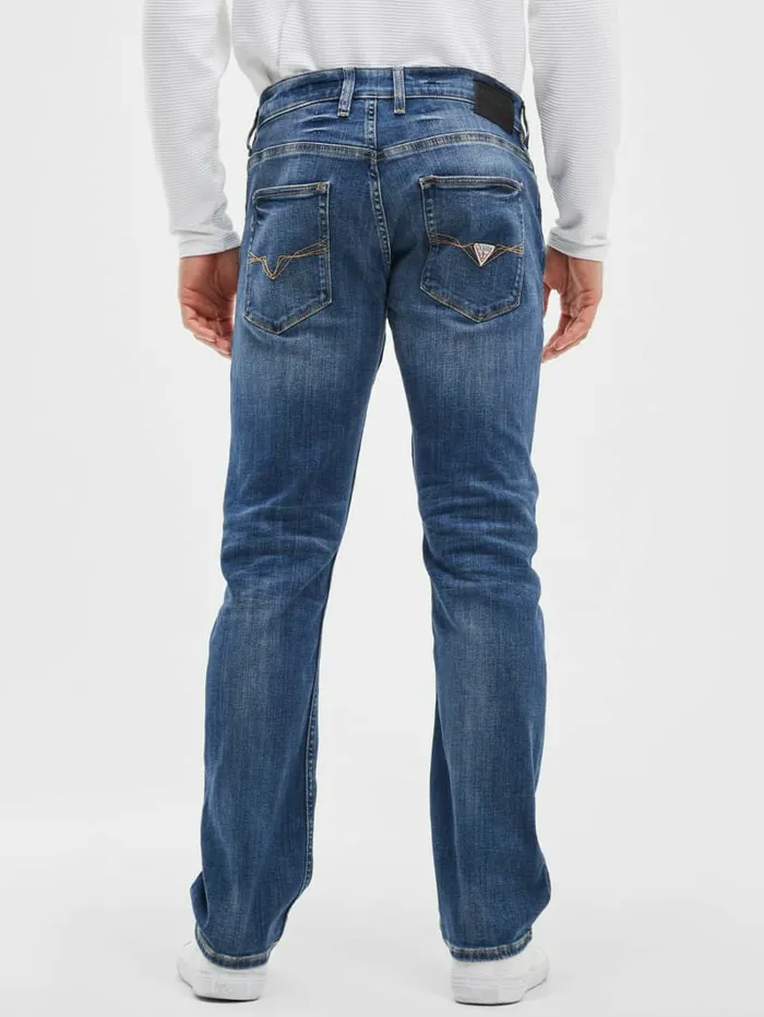 GUESS Eco Regular Straight Jeans Delta Wash Men Jeans and Denim
