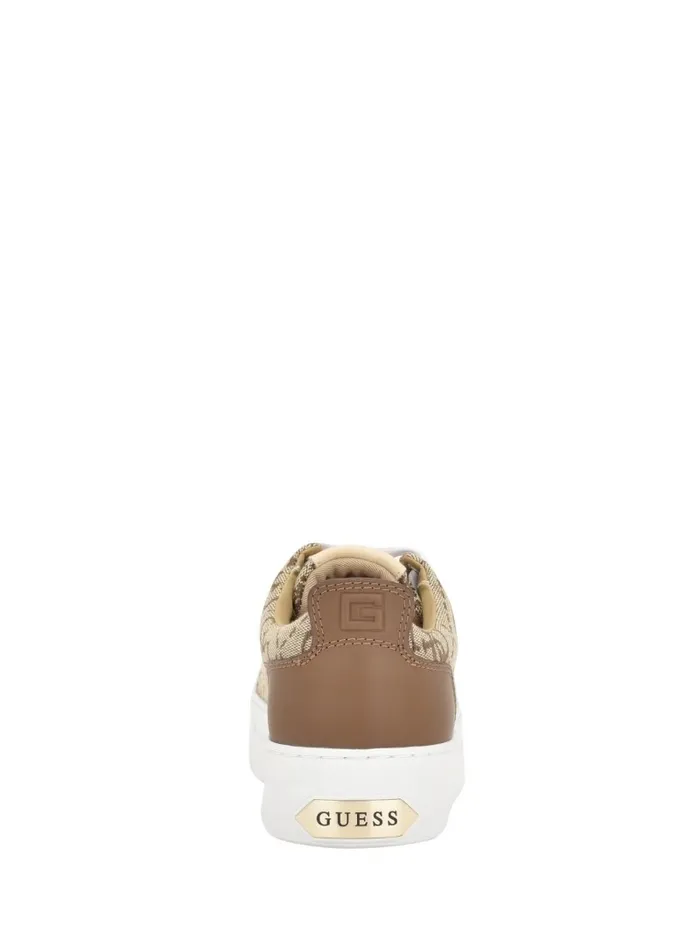 GUESS Giaa Logo Print LowTop Sneakers Medium Brown Women Sneakers GUESS Giaa Logo Print LowTop Sneakers Medium Brown Women Sneakers