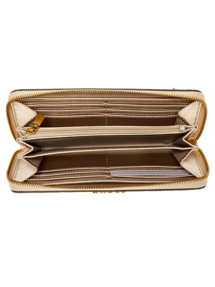 GUESS Handbags Women Laurel Large ZipAround Wallet Dove Logo GUESS Handbags Women Laurel Large ZipAround Wallet Dove Logo
