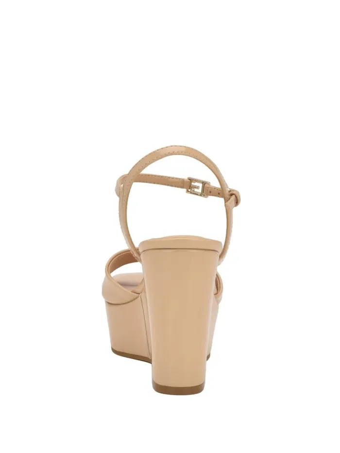 GUESS Heels Women Zione Patent Wedges Light Natural 110 GUESS Heels Women Zione Patent Wedges Light Natural 110