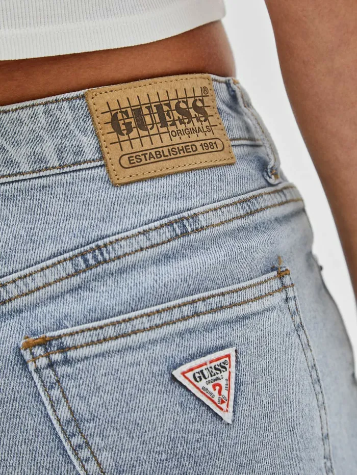 GUESS Jeans and Denim Women GUESS Originals Kit Denim Bermuda Shorts Go Jackie Acid Wash GUESS Jeans and Denim Women GUESS Originals Kit Denim Bermuda Shorts Go Jackie Acid Wash