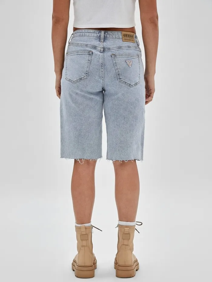 GUESS Jeans and Denim Women GUESS Originals Kit Denim Bermuda Shorts Go Jackie Acid Wash GUESS Jeans and Denim Women GUESS Originals Kit Denim Bermuda Shorts Go Jackie Acid Wash