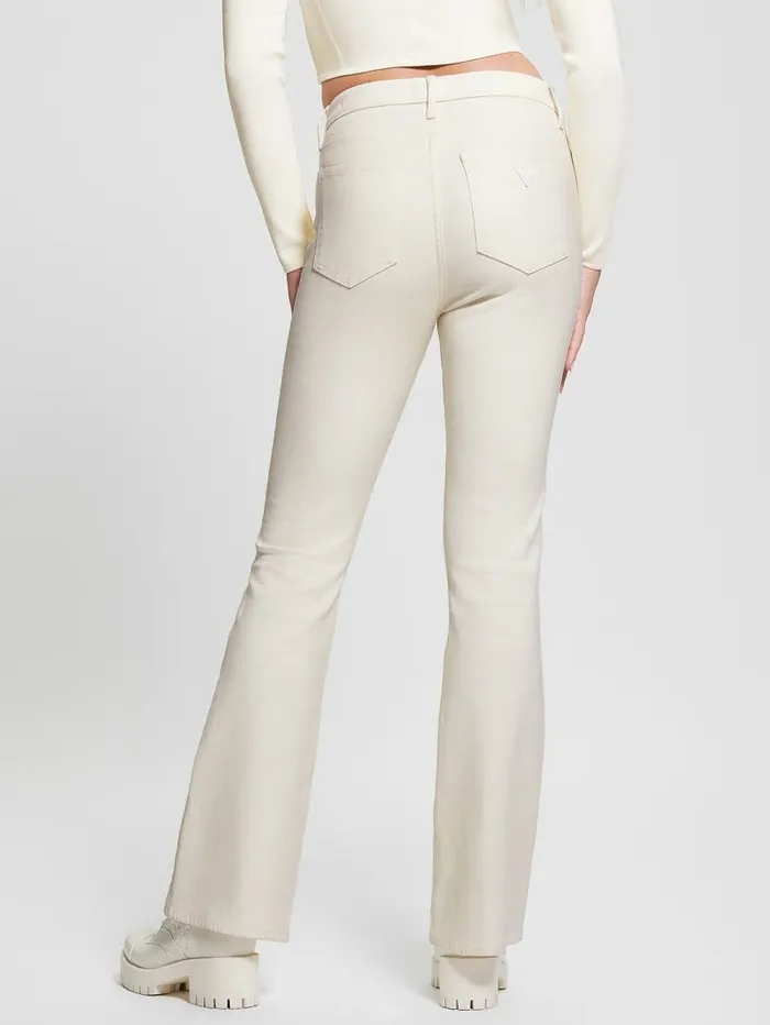 GUESS Jeans and Denim Women Sexy Flare Jeans Dove White Multi GUESS Jeans and Denim Women Sexy Flare Jeans Dove White Multi
