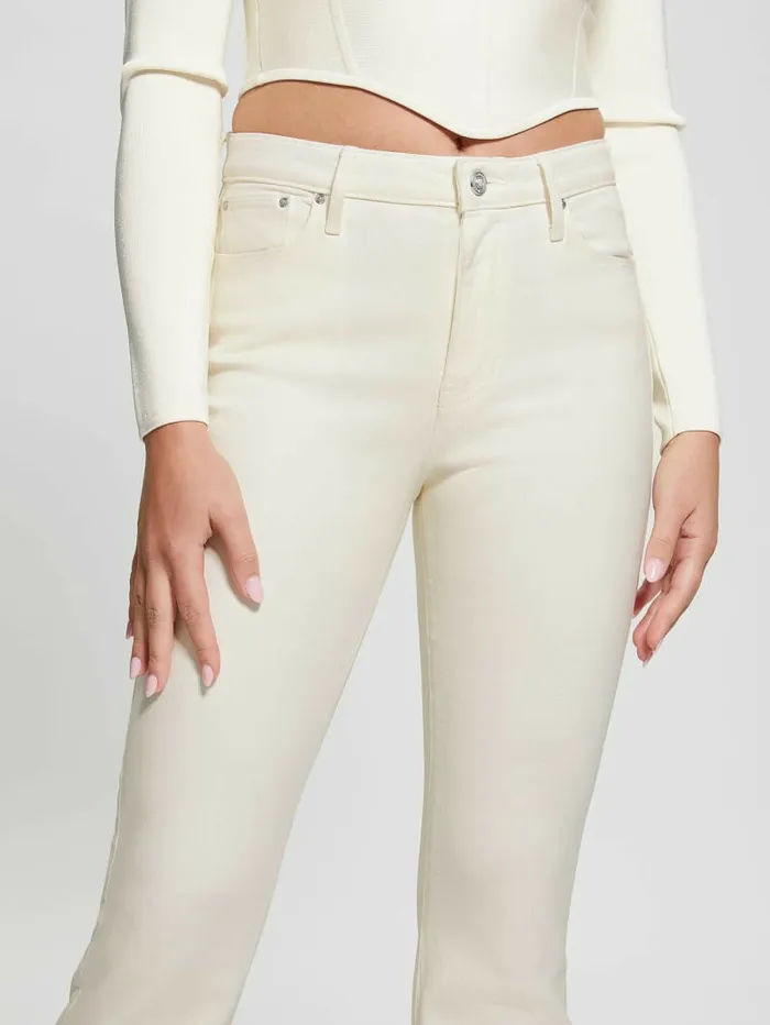 GUESS Jeans and Denim Women Sexy Flare Jeans Dove White Multi GUESS Jeans and Denim Women Sexy Flare Jeans Dove White Multi
