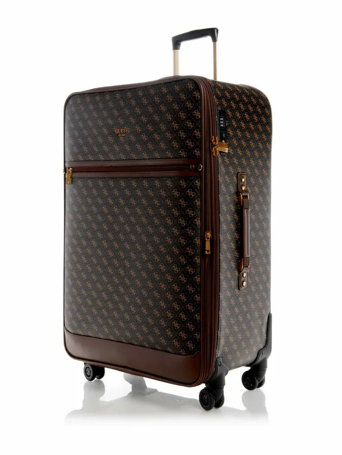 GUESS Keith 288243 8Wheel Suitcase Brown WomenMen Luggage and Travel Bags GUESS Keith 288243 8Wheel Suitcase Brown WomenMen Luggage and Travel Bags