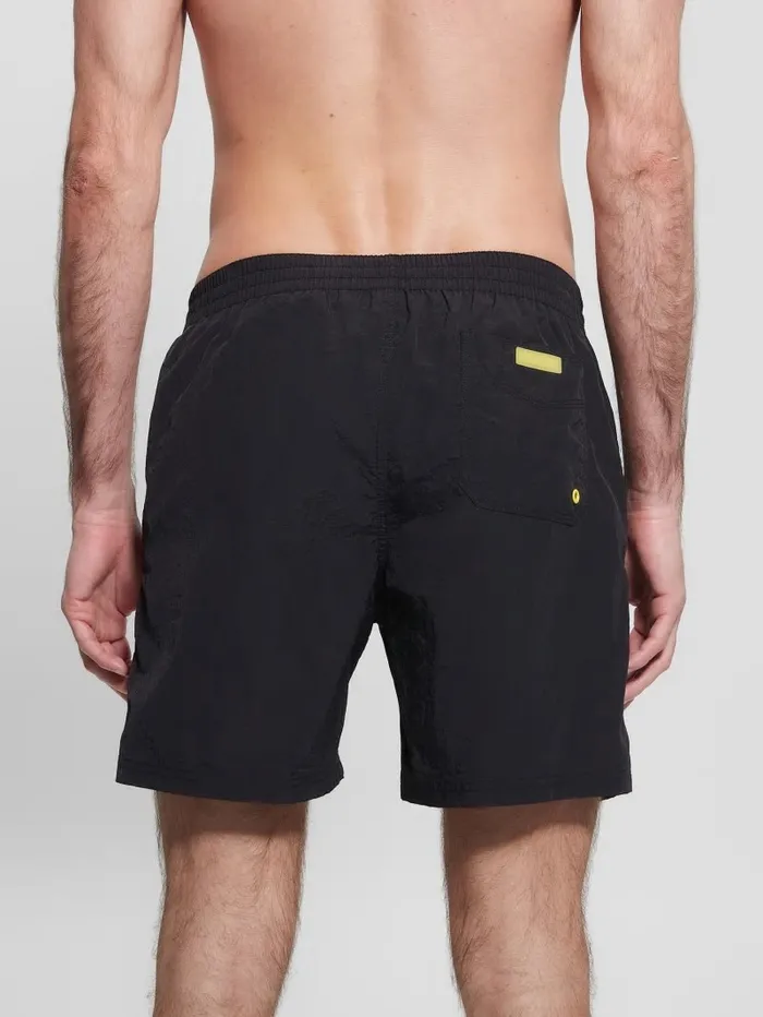 GUESS Nylon Swim Trunks Black Men Swim
