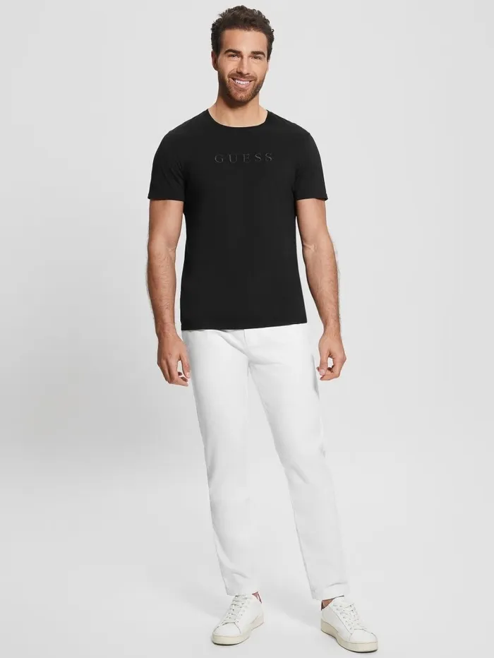 GUESS Pants and Shorts Men Myron Pants Pure White GUESS Pants and Shorts Men Myron Pants Pure White