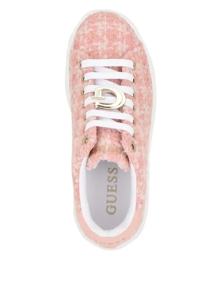 GUESS Sneakers Women Denesa LowTop Tweed Sneakers Medium Pink GUESS Sneakers Women Denesa LowTop Tweed Sneakers Medium Pink