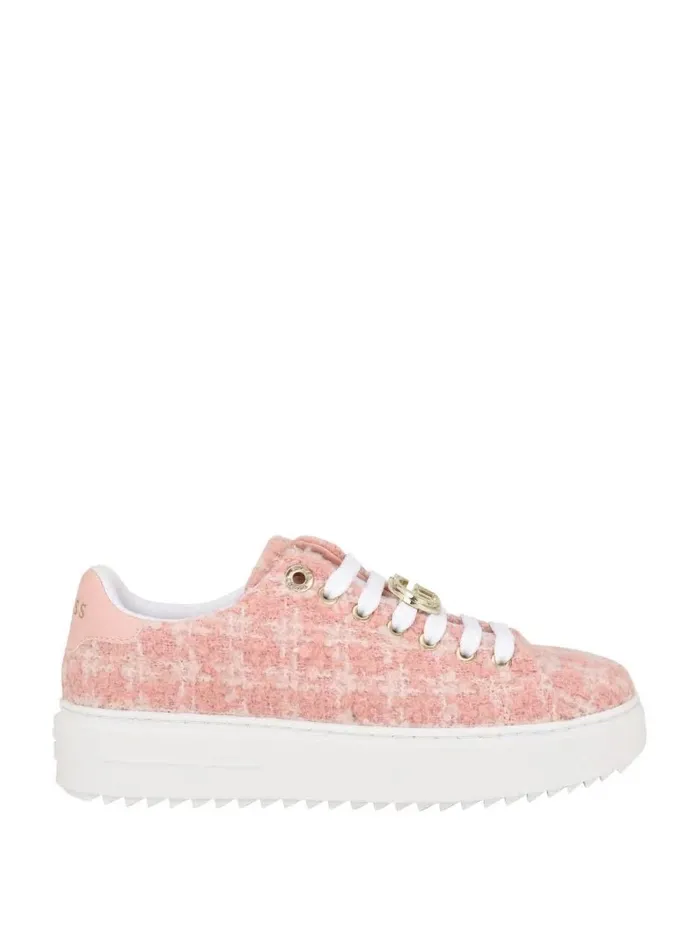 GUESS Sneakers Women Denesa LowTop Tweed Sneakers Medium Pink GUESS Sneakers Women Denesa LowTop Tweed Sneakers Medium Pink
