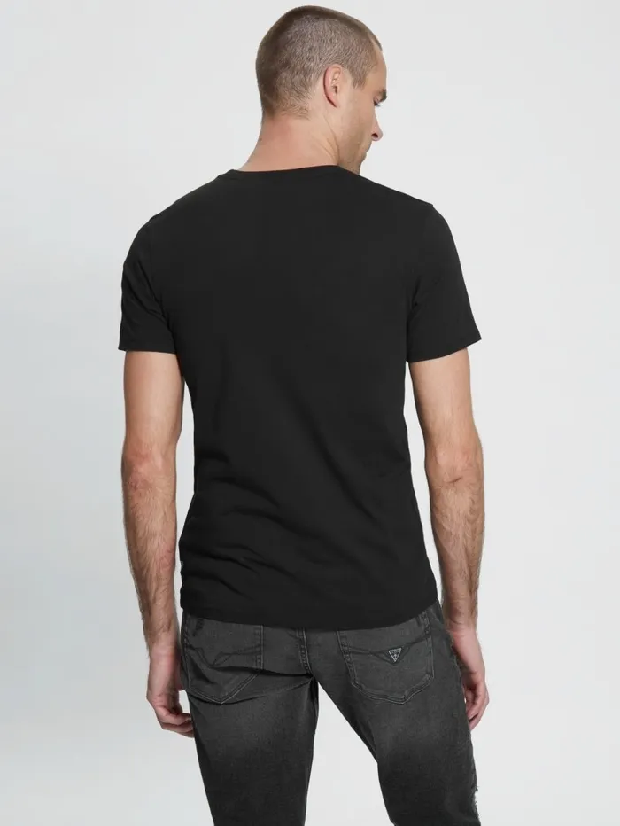 GUESS TShirts and Tanks Men Embossed Logo Tee Black