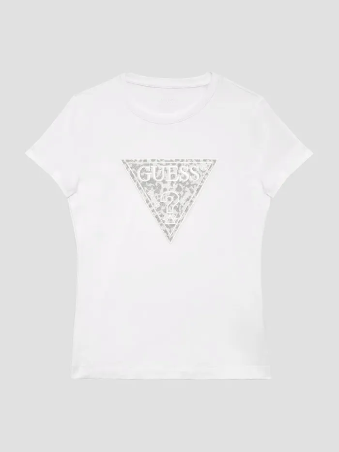 GUESS Tops Women Lidia Logo Tee Pure White