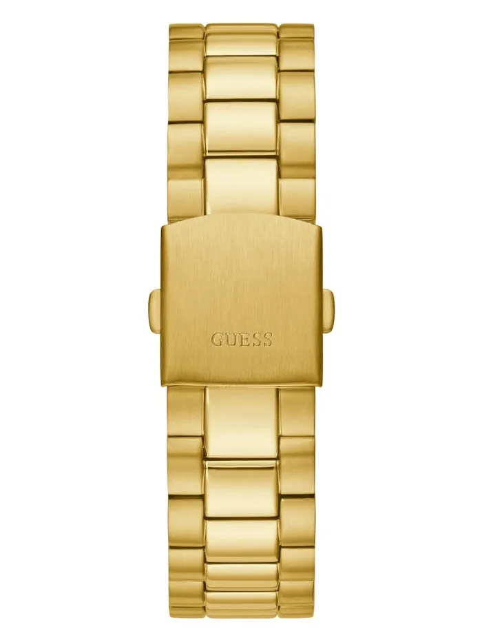 GUESS Watches WomenMen GoldTone Analog Watch Gold