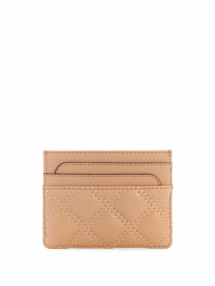 Handbags Giully Quilted Card Holder Beige 8211 GUESS Women Handbags Giully Quilted Card Holder Beige 8211 GUESS Women
