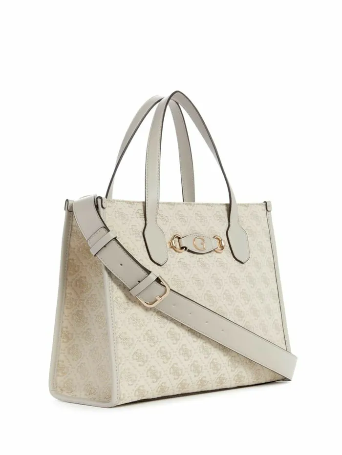 Handbags GUESS Women Izzy Glitter Tote Bag Dove Logo Handbags GUESS Women Izzy Glitter Tote Bag Dove Logo