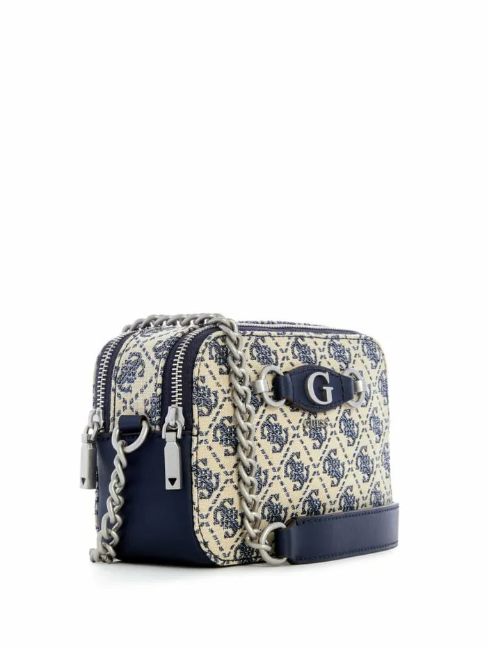 Handbags Izzy Glitter Camera Bag Navy Logo 8211 GUESS Women Handbags Izzy Glitter Camera Bag Navy Logo 8211 GUESS Women
