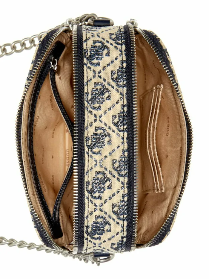Handbags Izzy Glitter Camera Bag Navy Logo 8211 GUESS Women Handbags Izzy Glitter Camera Bag Navy Logo 8211 GUESS Women