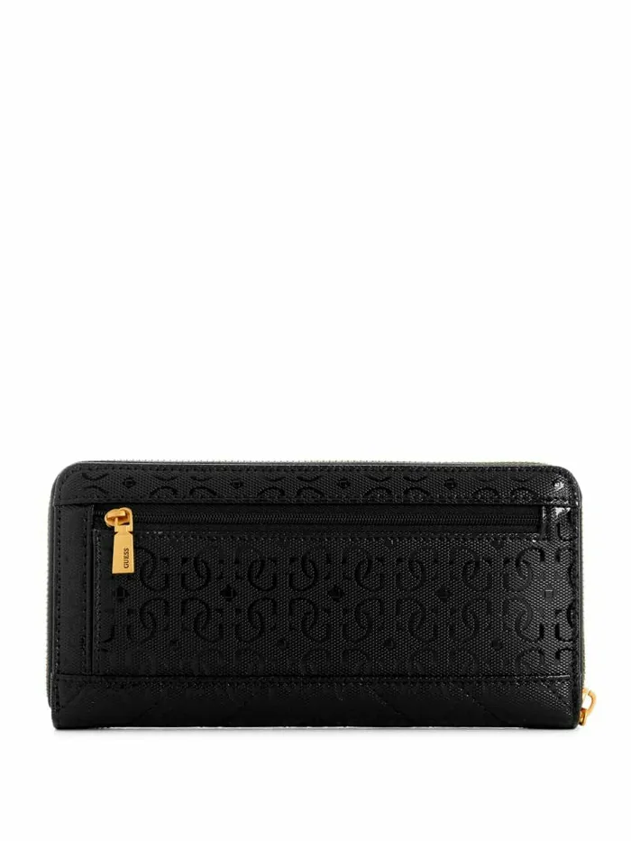 Handbags Jania Large ZipAround Wallet Black 8211 GUESS Women