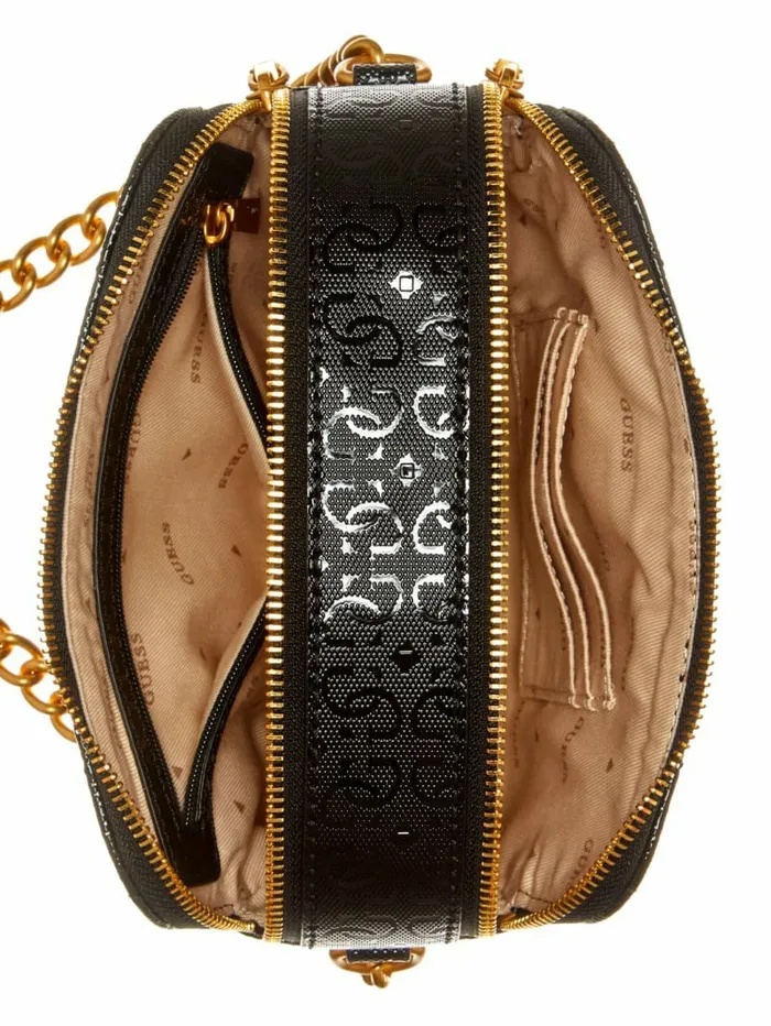 Handbags Jania Quilted Camera Crossbody Black GUESS Women Handbags Jania Quilted Camera Crossbody Black GUESS Women