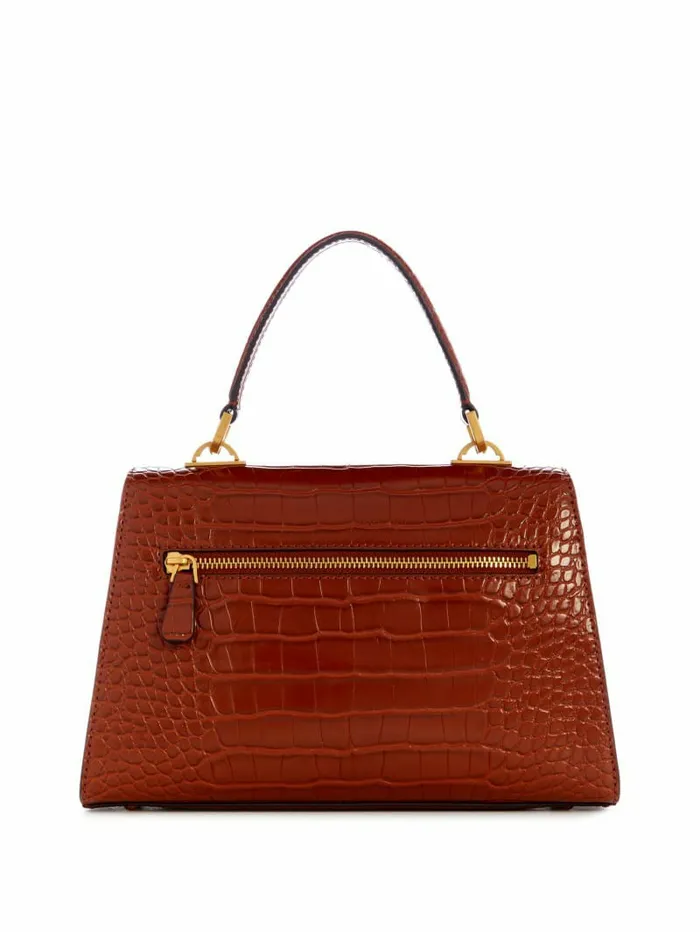 Handbags Sestri CrocodileEmbossed Crossbody Cognac 8211 GUESS Women Handbags Sestri CrocodileEmbossed Crossbody Cognac 8211 GUESS Women
