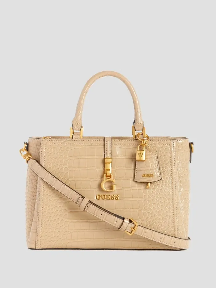 Handbags Women GUESS James Girlfriend Satchel Taupe