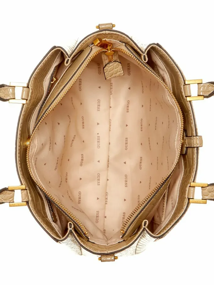 Handbags Women GUESS James Girlfriend Satchel Taupe