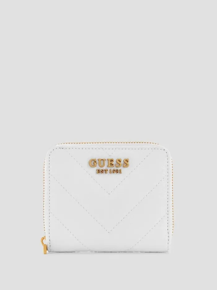 Handbags Women GUESS Jania Small ZipAround Wallet White