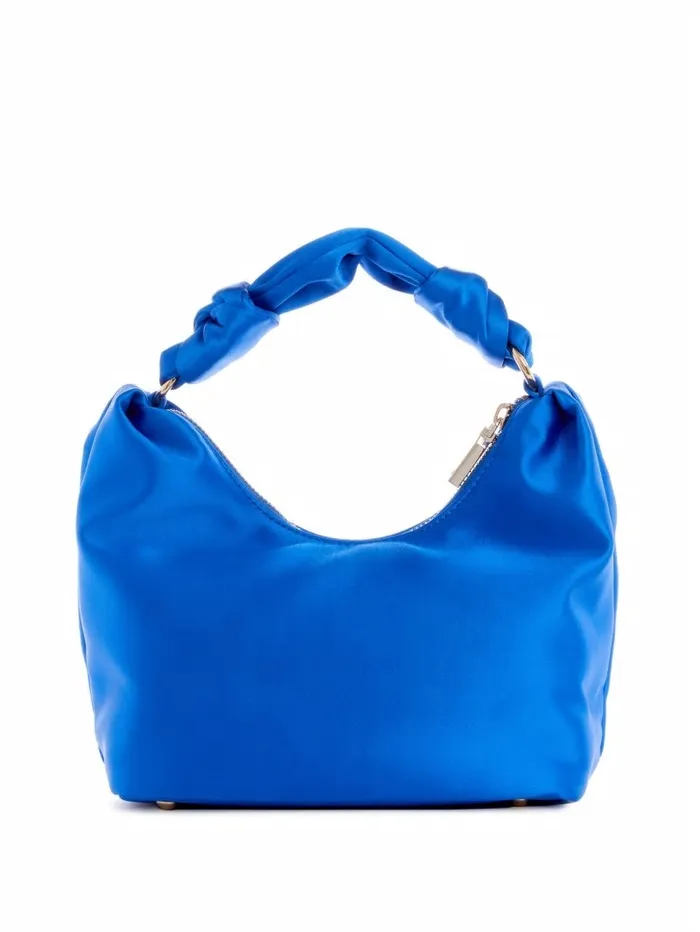 Handbags Women GUESS Velina Satin Hobo Bag BleuCherbourg Wash Handbags Women GUESS Velina Satin Hobo Bag BleuCherbourg Wash