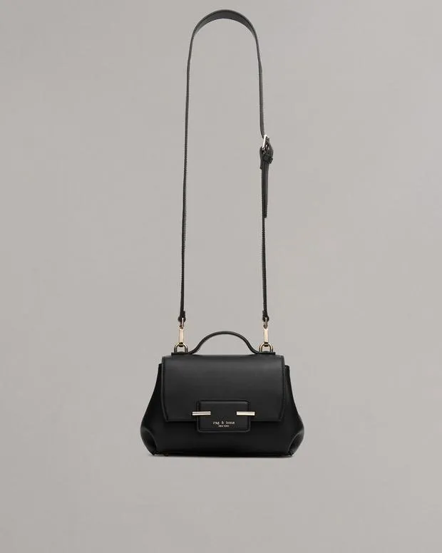 Handbags Women rag and bone Realm Leather Crossbody Bag Antique WhiteBlack