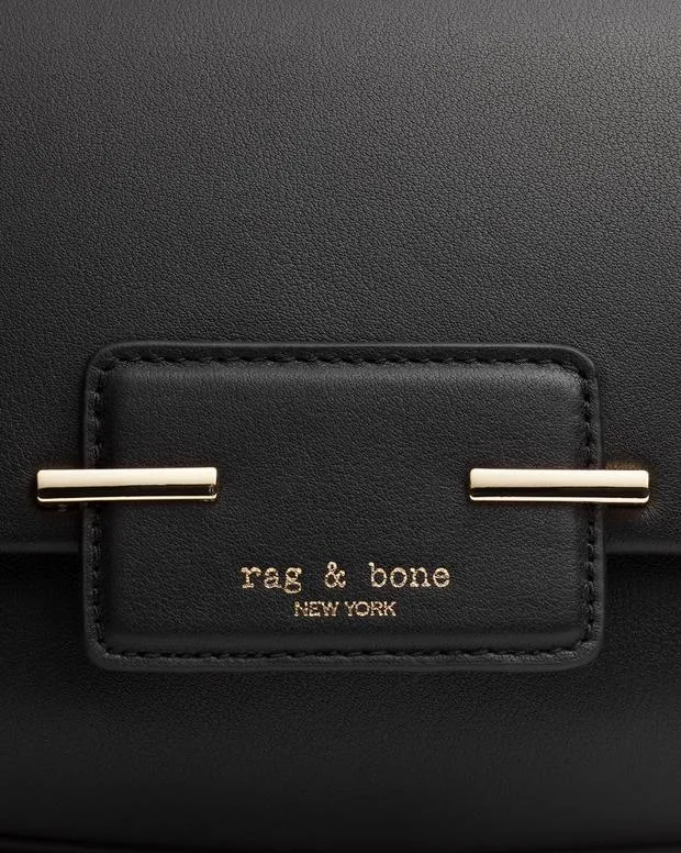 Handbags Women rag and bone Realm Leather Crossbody Bag Antique WhiteBlack