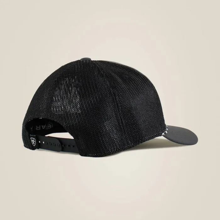Hats and Caps Men Ariat Large Logo Patch Cord Cap Black Hats and Caps Men Ariat Large Logo Patch Cord Cap Black