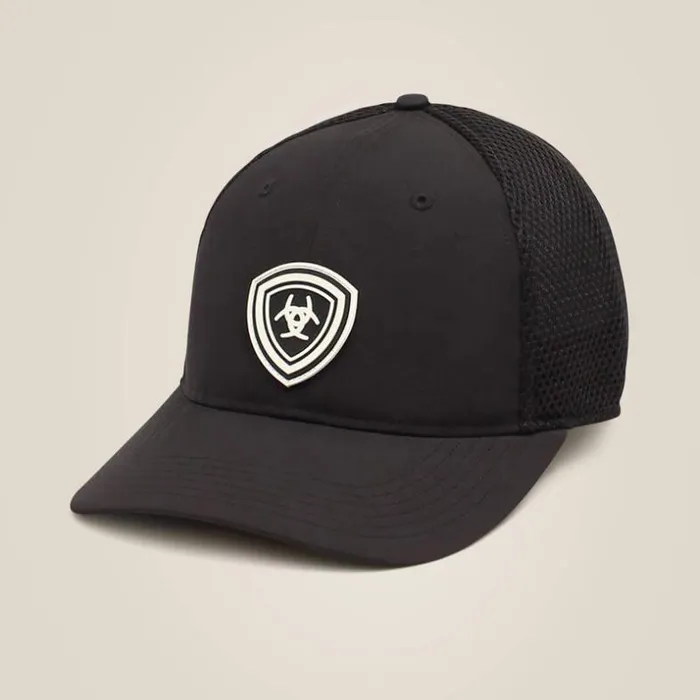 Hats and Caps Men Ariat Shield Logo Cap Black