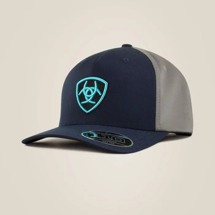 Hats and Caps Men Ariat Shield Logo Cap Navy