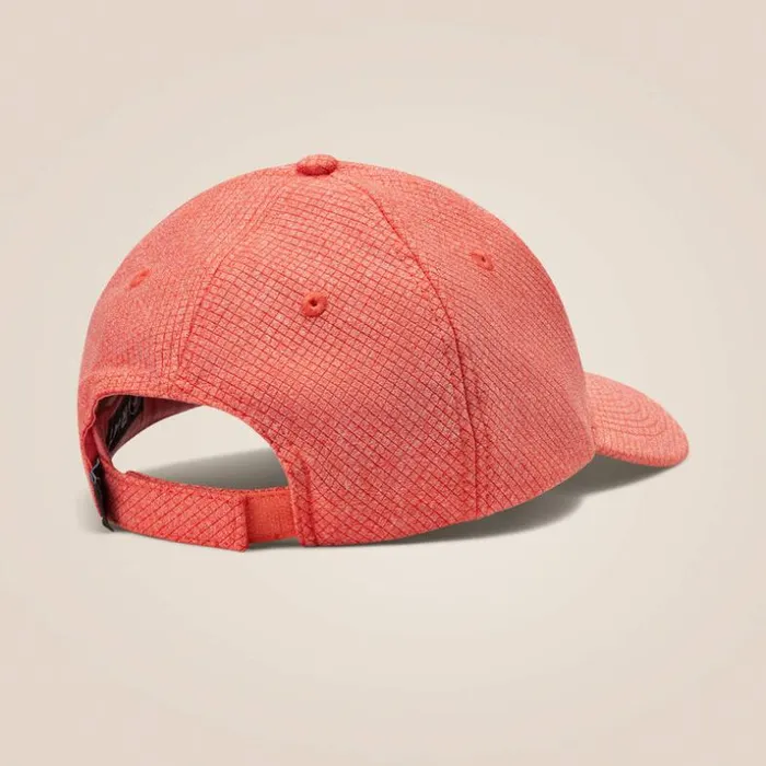 Hats and Caps Women Ariat Center Shield Logo Cap Orange Hats and Caps Women Ariat Center Shield Logo Cap Orange
