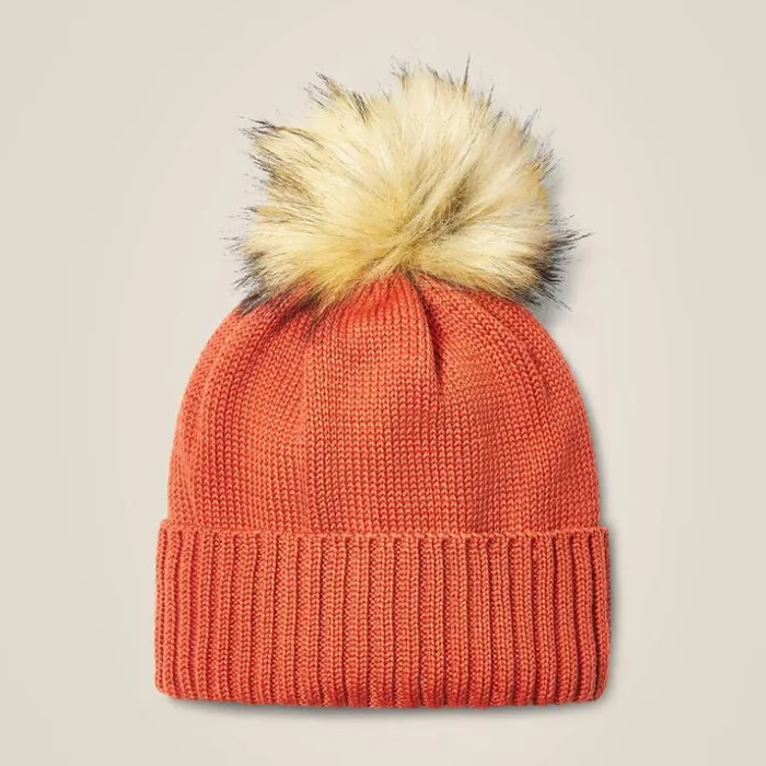 Hats and Caps Women Ariat Midlands Beanie Red Ochre