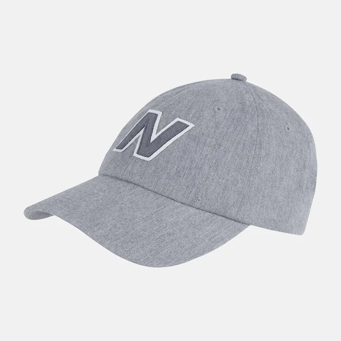Hats New Balance MenWomen 6 Panel Block N Snapback ATHLETIC GREY