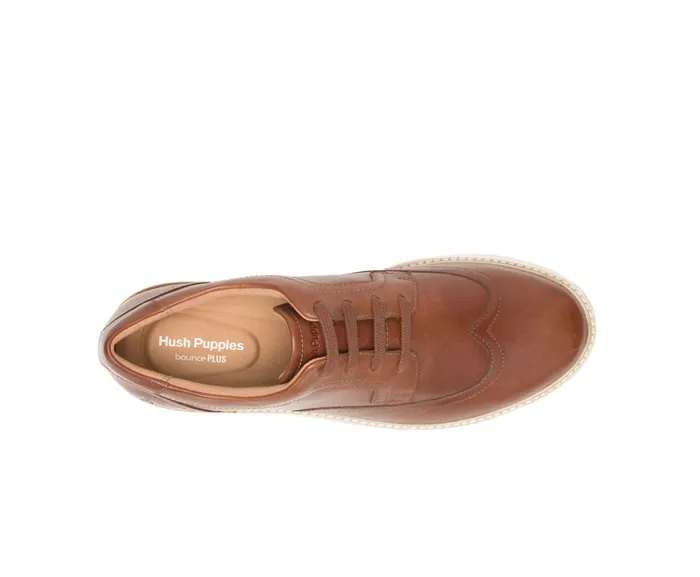 Heath Wingtip Oxford Cognac Leather Men Sneakers Hush Puppies