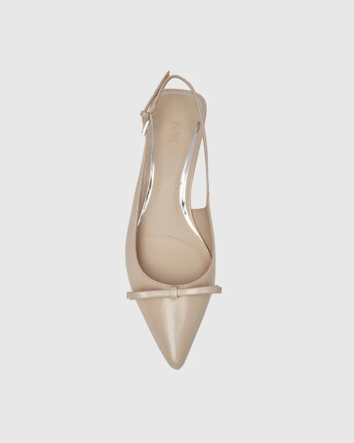 Heels and Wedges Mylah Pump 8211 Light Tan Leather PAIGE Women Heels and Wedges Mylah Pump 8211 Light Tan Leather PAIGE Women