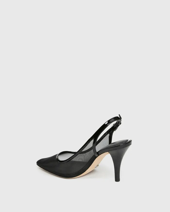 Heels and Wedges Women Kaela Pump 8211 Black Mesh PAIGE