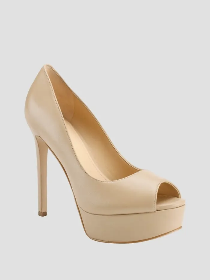 Heels GUESS Women Cacei PeepToe Stiletto Heels Light Natural 110