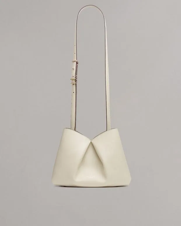 Heels rag and bone Women Bloom Medium Calf Leather Crossbody Bag Antique WhiteBlackCognac